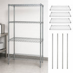 Thumbnail image #3 for Quantum WR74-2436C Chrome Wire Shelving Starter Unit, 36 x 24 x 74 in., 4 Shelves, Stationary