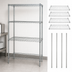 Thumbnail image #3 for Quantum Chrome Plated Wire Shelving Starter Kit, 36 x 24 x 74 Inches, 4-Shelf Stationary Unit