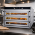 Thumbnail image #3 for Jet-Air Triple-Deck Electric Pizza Deck Oven with Full-View Glass Doors