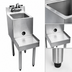 Thumbnail image #3 for CHOICE Freestanding Stainless Steel Underbar Blender Station with Sink and Backsplash, 12