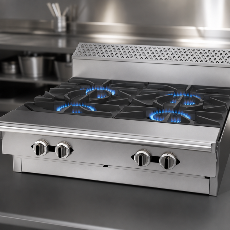 Product image #3 for Garland Cuisine Series 36-Inch Heavy Duty Gas Modular Top Range with 4 Open Burners