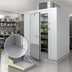 Thumbnail image #3 for Arctic Industries 6' x 10' Indoor Floorless Walk-In Cooler with Top-Mount Self-Contained Refrigeration, 35°F Holding