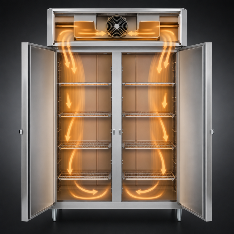 Product image #3 for Continental Refrigerator DL2W-SA Designer Line Two-Section Reach-In Heated Holding Cabinet