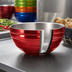 Thumbnail image #3 for Vollrath Round Double-Wall Insulated Serving Bowl, 6.9 Quart, Metallic Dazzle Red Exterior