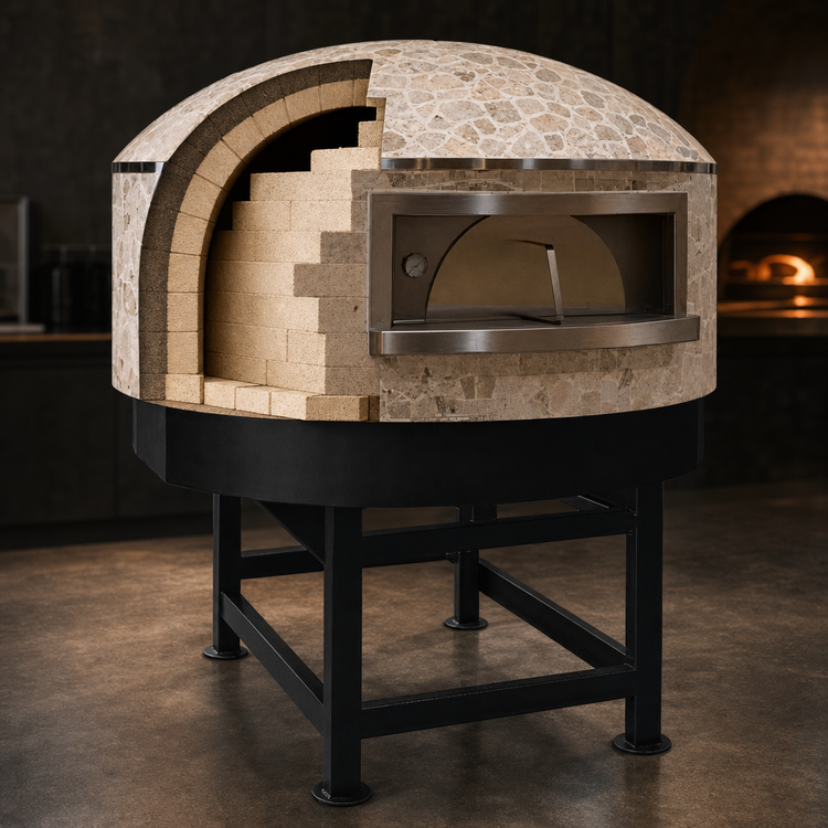 Product image #3 for Univex DOME59GV Stone Hearth Round Gas Pizza Dome Oven, 59-1/8-Inch Chamber, 13-Pizza Capacity