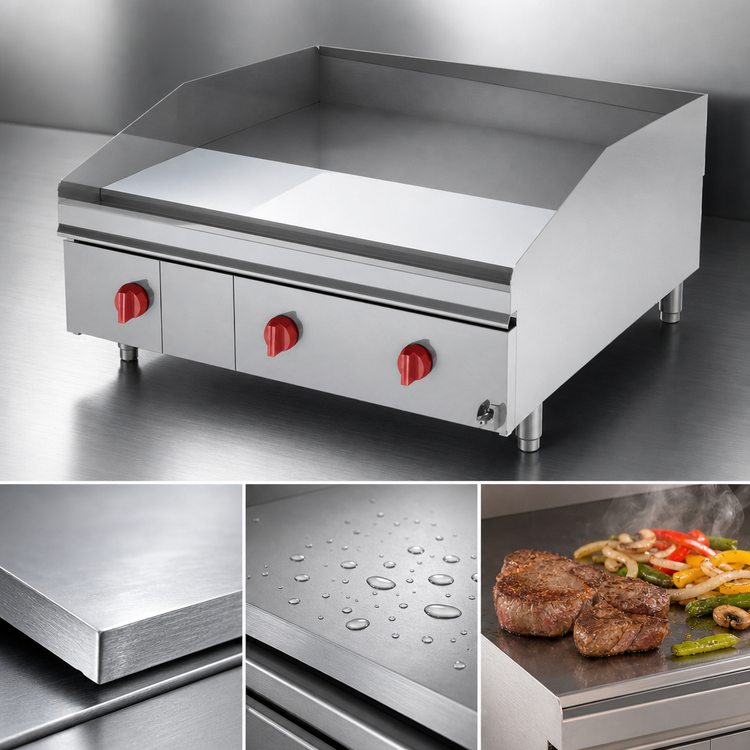 Product image #3 for Lang LG Series 60-Inch Countertop Gas Griddle with 1-Inch Chrome Plate and Solid State Controls