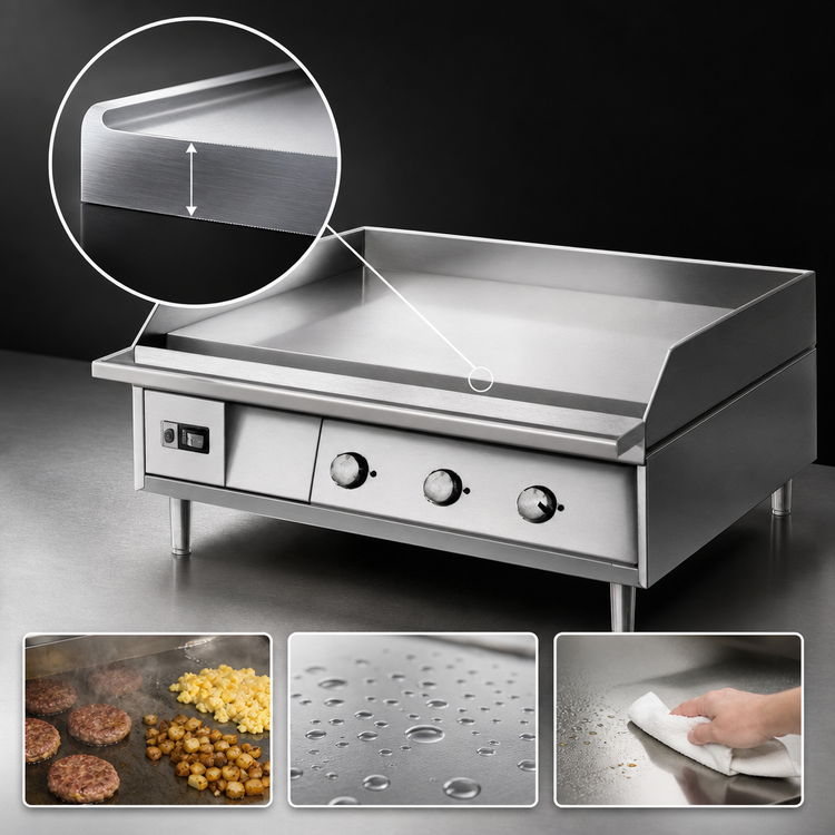 Product image #4 for Lang LG Series 24-Inch Heavy Duty Electric Countertop Chrome Griddle
