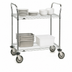 Thumbnail image #3 for Metro Super Erecta Heavy Duty 2-Shelf Wire Bus Cart, 36 x 21 x 39 Inches, Chrome Plated