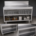 Thumbnail image #3 for Glastender 42-Inch Wide Underbar Drainboard with Open Front Cabinet Base