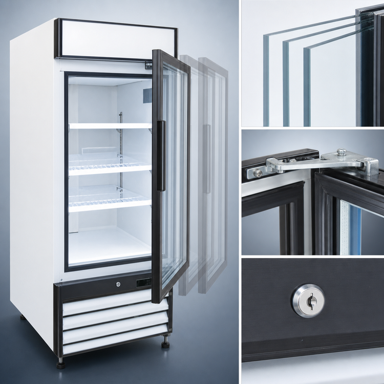 Product image #3 for Maxx Cold X-Series 12 Cu. Ft. Single-Section Reach-In Glass Door Merchandiser Freezer