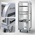 Thumbnail image #3 for New Age Lifetime Series Heavy-Duty Roll-In End-Load Bun Pan Rack, 18-Pan Capacity, Aluminum, 64-Inch Height