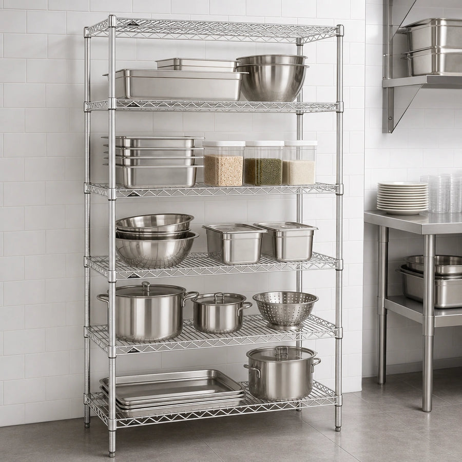 Five Wire Shelves