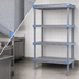 Thumbnail image #3 for Millenia 54 Inch x 21 Inch x 74 Inch Polymer Solid Shelving Starter Unit with 5 Shelves and Dunnage Stand