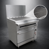 Thumbnail image #3 for Wolf Challenger XL 36-Inch LP Gas Restaurant Range with 36-Inch Charbroiler and Convection Oven