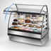 Thumbnail image #4 for True 59-1/4 Inch Self-Contained Curved Glass Refrigerated Bakery Display Merchandiser with Glass Sides and Stainless Steel Exterior