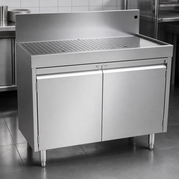 Product image #3 for CHOICE Underbar Drainboard Cabinet, 36-Inch Wide x 24-Inch Deep, 2 Hinged Doors, Enclosed Cabinet Base