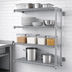 Thumbnail image #3 for Eagle Group 4-Tier Add-On Wire Shelving Unit with QuadTruss, 36W x 21D x 63H, Chrome-Plated