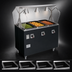 Thumbnail image #3 for Vollrath 2-Series Affordable Portable 4-Well Deluxe Mobile Hot Food Station with Lighted Buffet Breath Guard