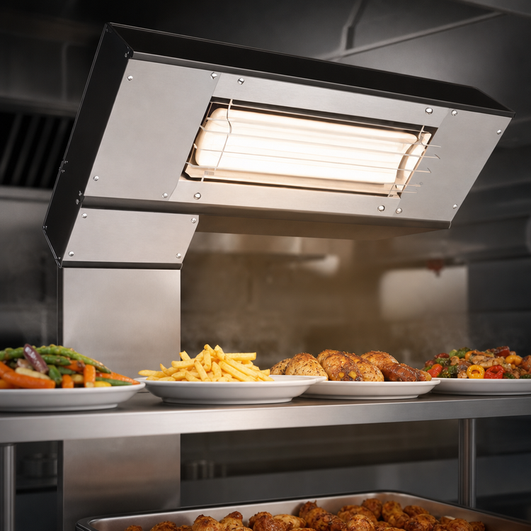 Product image #3 for Hatco Ultra-Glo 42-Inch Lighted Ceramic Infrared Strip Heater, Standard Wattage