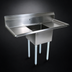 Thumbnail image #3 for John Boos E1S8-24-14T24 E-Series 1-Compartment Sink with Left and Right Drainboards, 72