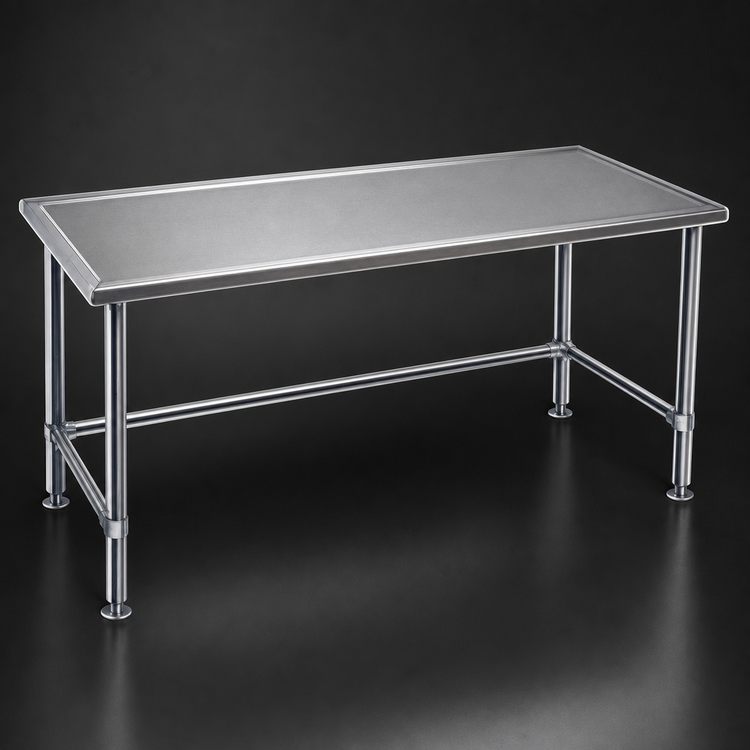 Product image #3 for Spec-Master Marine Series Stainless Steel Work Table with Open Base, 84 x 36 Inches