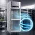 Thumbnail image #3 for Victory UltraSpec FSA-1N-S1-HG-HC One-Section Shallow Depth Glass Half-Door Reach-in Freezer with V-Core™ Technology