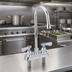 Thumbnail image #3 for OptiFlow Heavy Duty Solid Body Deck Mount Manual Faucet with 3-Inch Gooseneck Spout
