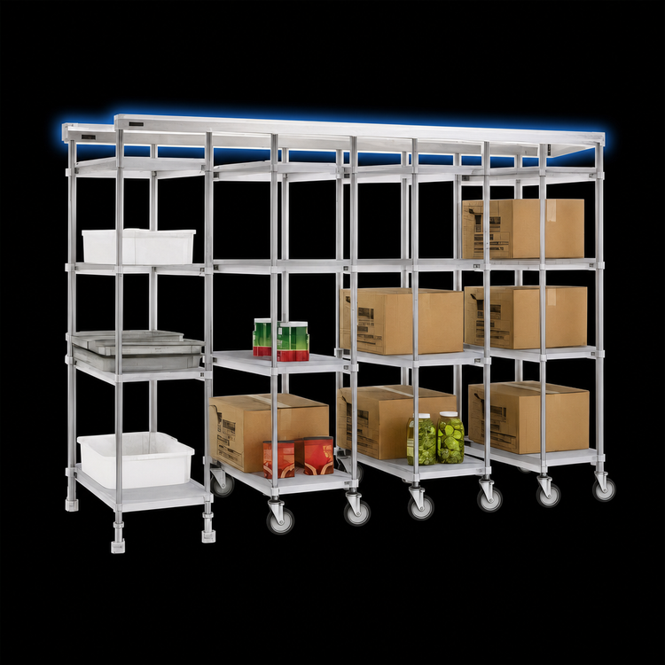 Product image #3 for Master Trak 7 Ft. Overhead Track Kit for High-Density Storage Systems