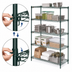 Thumbnail image #4 for Metro Super Erecta Super Adjustable Starter Wire Shelving Unit, 60W x 21D x 74H, 5 Shelves, Metroseal 3 Epoxy-Coated Green