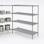 Thumbnail image #3 for Metro Super Erecta AN566C 4-Shelf Add-On Wire Shelving Unit, Chrome, 60 x 24 x 63 Inches
