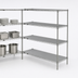 Thumbnail image #3 for Metro Super Erecta 4-Shelf Add-On Wire Shelving Unit, Chrome-Plated, 60 x 24 x 63 Inches