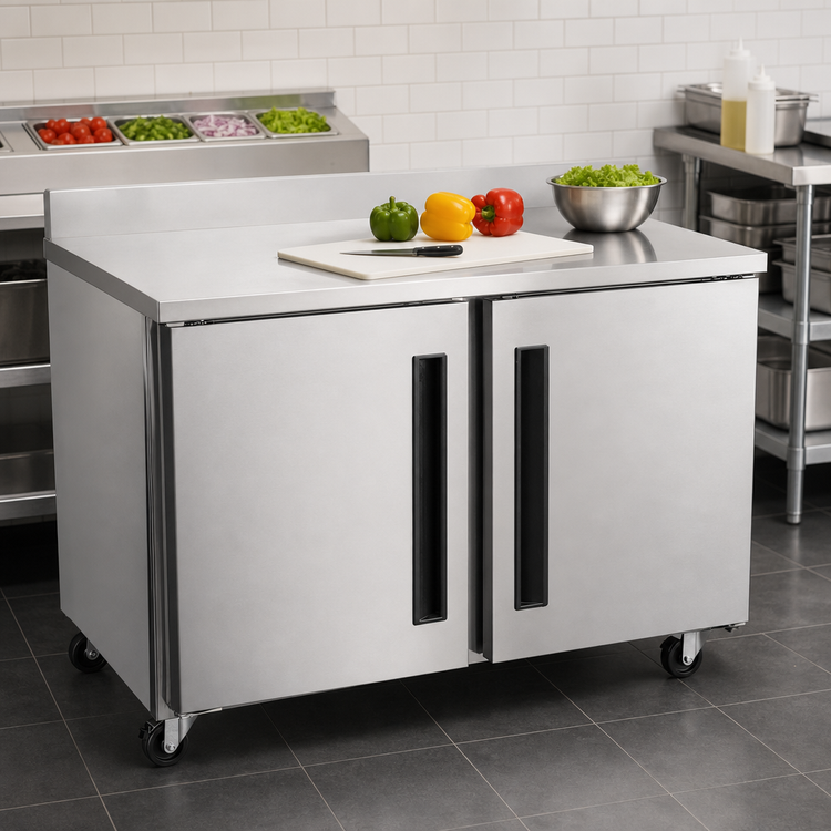Product image #3 for Traulsen Centerline 48-Inch 2-Section Compact Undercounter Worktop Freezer with Solid Doors