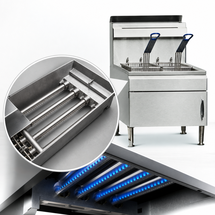 Product image #3 for 25 lb Countertop Tube-Fired Gas Fryer