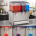 Thumbnail image #3 for Crathco Simplicity Bubbler Triple Combo Pre-Mix Cold Beverage Dispenser with 3 Clear Plastic Bowls, 120V