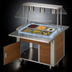 Thumbnail image #3 for DineXpress DXP6CI 6-Well Mobile Full-Size Ice-Cooled Cold Food Counter