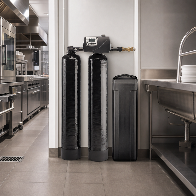 Product image #3 for Everpure CES-9100TS E-30C Twin Tank Twin Sensor Water Softener System, 35,080-Grain Capacity, 7.9 GPM, 120V