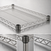 Thumbnail image #3 for QuadTruss Quad-Adjust Heavy-Duty Wire Shelf, 24 Inch x 21 Inch, Stainless Steel Finish