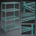Thumbnail image #3 for EagleGard 4-Tier Stationary Wire Starter Shelving Unit, 36W x 24D x 74H, EAGLEgard Hybrid Epoxy Finish