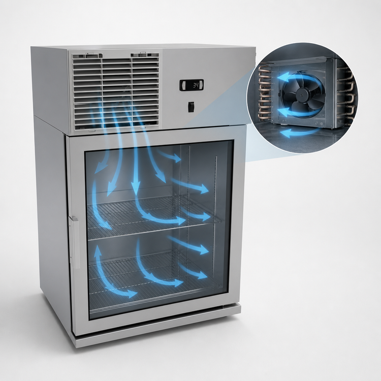 Product image #3 for Glastender WMR24X-R Wall-Mount Refrigerator, 24 Inch, 3.9 Cu. Ft., Right-Hinged Glass Door