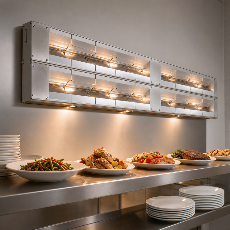 Product image #3 for Hatco Glo-Ray 144-Inch Lighted Double Infrared Strip Heater