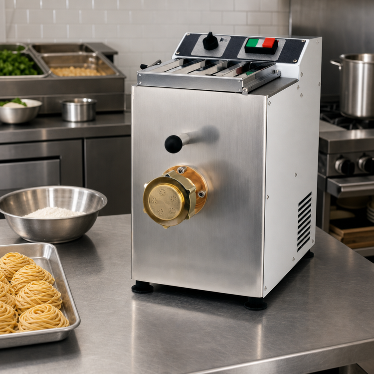 Product image #3 for Trento Avancini TR70 Countertop Pasta Machine, 5.5 lb Tank, 18 lb/hr Output