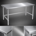 Thumbnail image #3 for John Boos Stallion 84-in. W x 24-in. D 16-Gauge 300 Series Stainless Steel Flat Top Work Table with Stallion Safety Edge