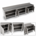 Thumbnail image #3 for John Boos 144-Inch x 30-Inch Enclosed Base Work Table with Hinged Doors, 14-Gauge Stainless Steel Top, and 5-Inch Backsplash