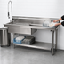 Thumbnail image #3 for Spec-Master 120-Inch Straight Soiled Dishtable with Pre-Rinse Sink, Right-to-Left Operation