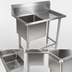 Thumbnail image #3 for John Boos Pro-Bowl 1-Compartment Stainless Steel Sink with Right Drainboard, 18