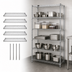 Thumbnail image #3 for Chrome-Plated Wire Shelving Starter Kit with 5 Shelves, 48