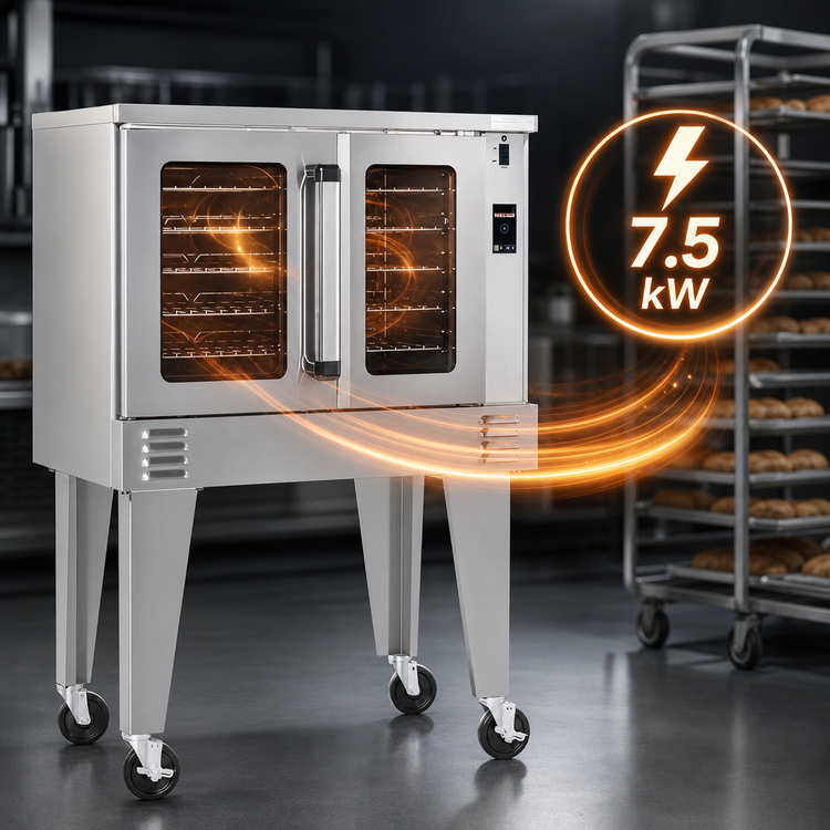 Product image #3 for Southbend Platinum Single Electric Bakery-Depth Convection Oven, 7.5 kW, Touch Controls, Dependent Doors
