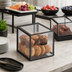 Thumbnail image #3 for American Metalcraft Black Twilight Half-Size Modular Display Case with Clear Acrylic Drawers