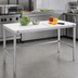 Thumbnail image #3 for Channel Manufacturing Poly Top Work Table with Open Stainless Steel Base, 60 x 24 x 34 Inches