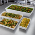 Thumbnail image #3 for American Metalcraft Endurance Extra-Large Rectangular Melamine Bowl, 157 oz., White